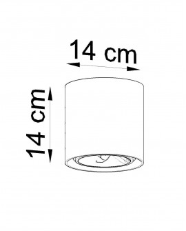 Plafon CULLO 140 beton Sollux SL.0645