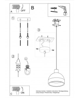 Lampa wisząca DAMASO Sollux SL.0281