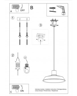 Lampa wisząca AFRA Sollux SL.0282