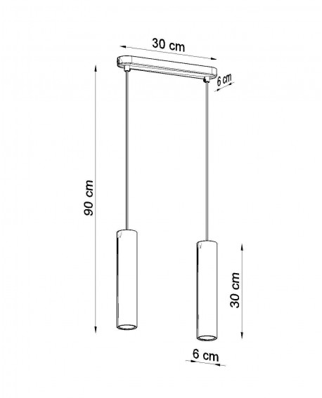 Lampa wisząca LUVO 2 Sollux SL.0654