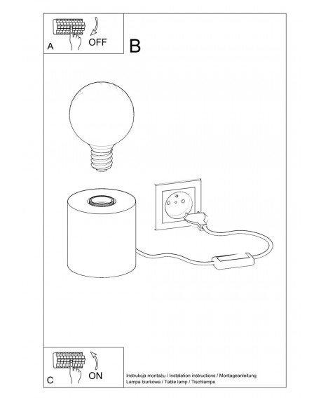 Lampa biurkowa SALGADO naturalne drewno Sollux SL.0674