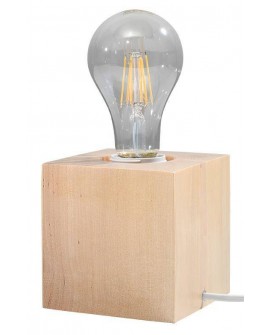 Lampa biurkowa ARIZ naturalne drewno Sollux SL.0677