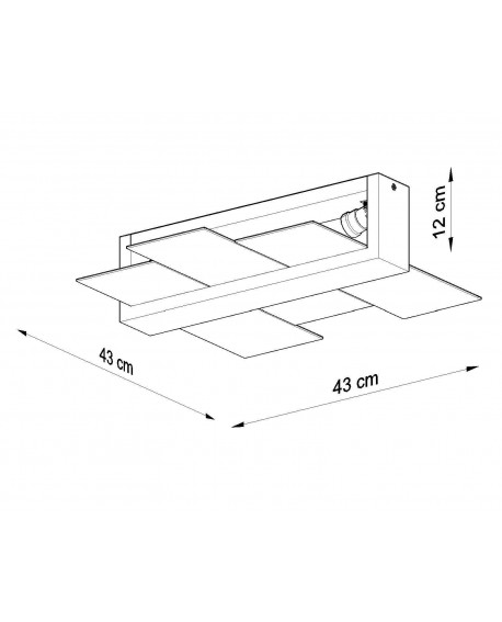 Plafon FENIKS 2 naturalne drewno Sollux SL.0076