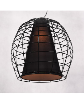 NOWOCZESNA LAMPA WISZĄCA CZARNA BOLZANO