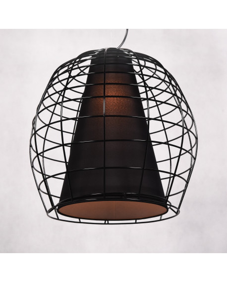 NOWOCZESNA LAMPA WISZĄCA CZARNA BOLZANO