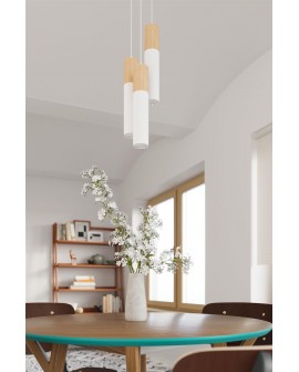 Lampa wisząca PABLO 2 biała Sollux SL.0629