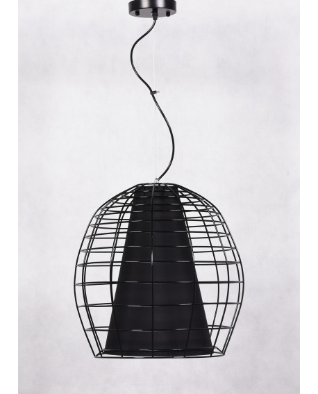 NOWOCZESNA LAMPA WISZĄCA CZARNA BOLZANO