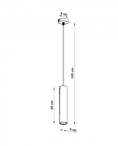 Lampa wisząca LINO 1 Sollux SL.0636