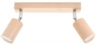 Plafon BERG 2 naturalne drewno Sollux SL.0702