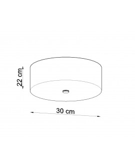 Plafon SKALA 30 czarny Sollux SL.0760