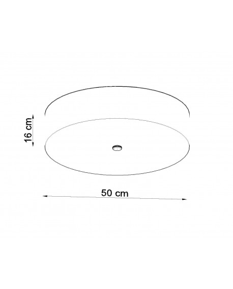 Plafon SKALA 50 czarny Sollux SL.0762