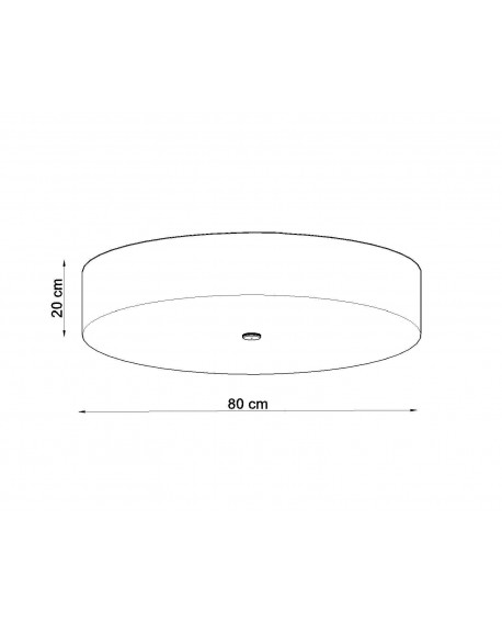 Plafon SKALA 80 biały Sollux SL.0813