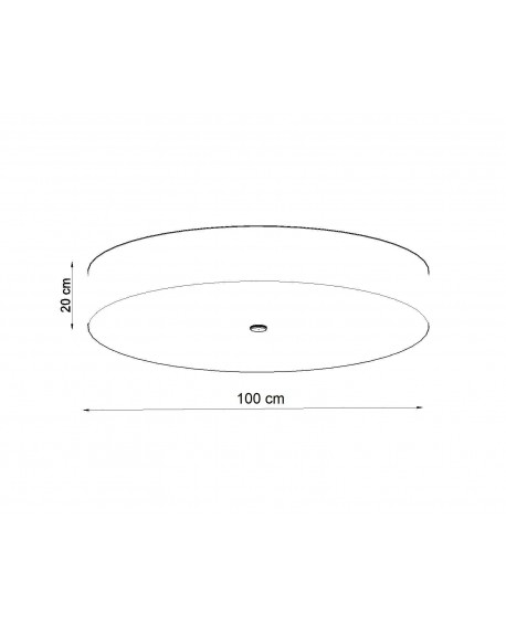 Plafon SKALA 100 biały Sollux SL.0817