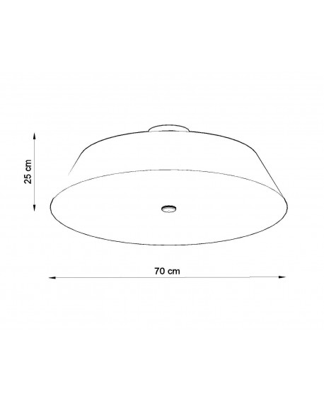 Plafon VEGA 70 biały Sollux SL.0821