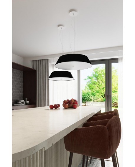 Plafon VEGA 60 czarny Sollux SL.0768