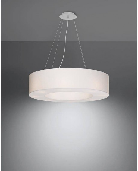 Żyrandol SATURNO 70 biały Sollux SL.0751