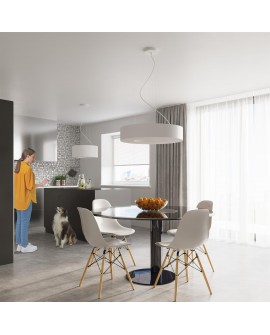 Żyrandol SATURNO 70 biały Sollux SL.0751