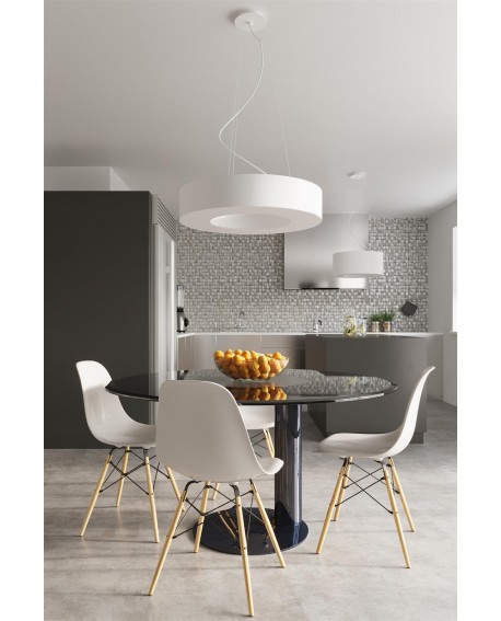 Żyrandol SATURNO 70 biały Sollux SL.0751