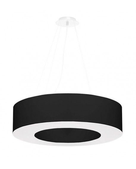 Żyrandol SATURNO 70 czarny Sollux SL.0752