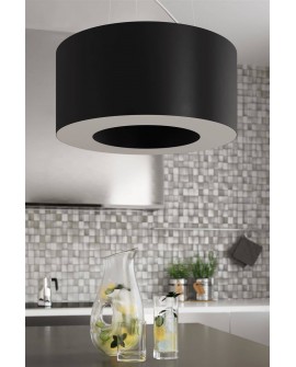 Żyrandol SATURNO 70 czarny Sollux SL.0752