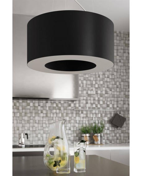 Żyrandol SATURNO 70 czarny Sollux SL.0752