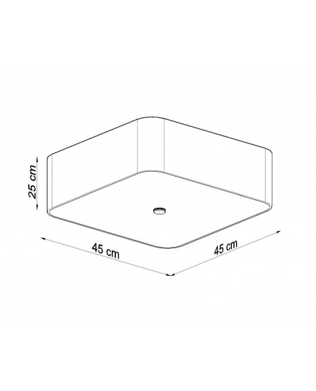 Plafon LOKKO 45 czarny Sollux SL.0776