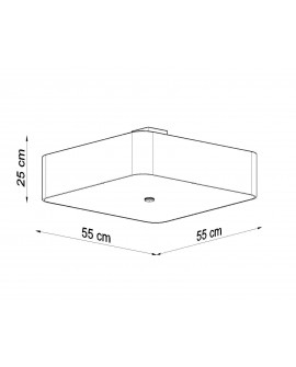 Plafon LOKKO 55 biały Sollux SL.0825