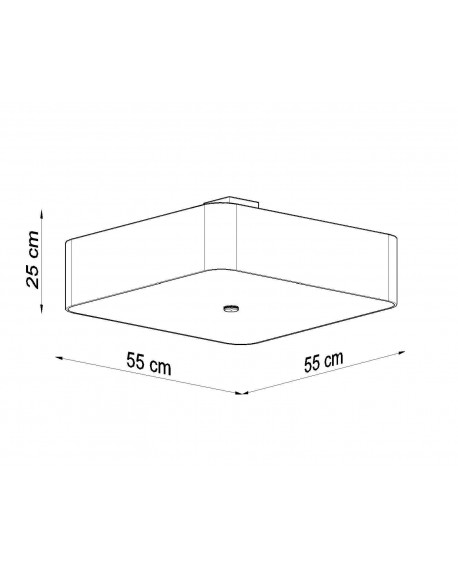 Plafon LOKKO 55 biały Sollux SL.0825
