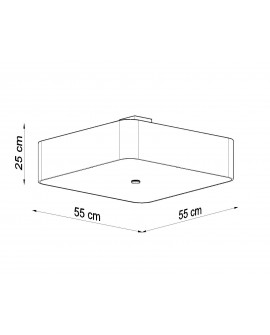 Plafon LOKKO 55 czarny Sollux SL.0826