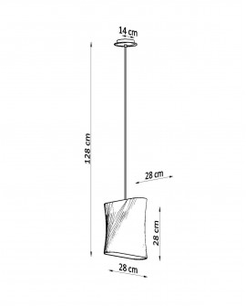 Żyrandol BLUM 1 czarny Sollux SL.0770