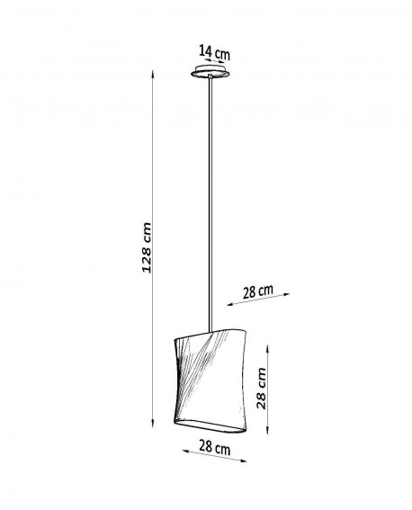 Żyrandol BLUM 1 czarny Sollux SL.0770