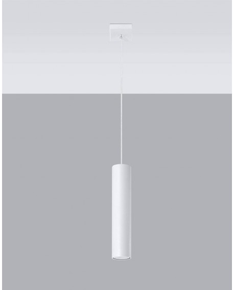 Lampa wisząca LAGOS 1 biały Sollux SL.0323