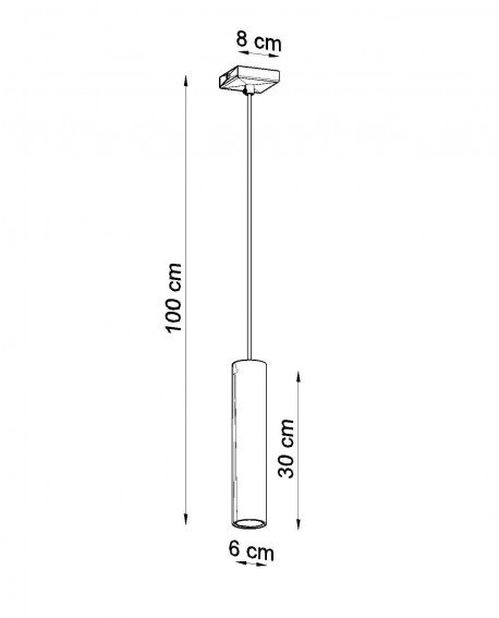 Lampa wisząca LAGOS 1 biały Sollux SL.0323