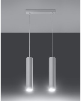 Lampa wisząca LAGOS 2 biały Sollux SL.0324