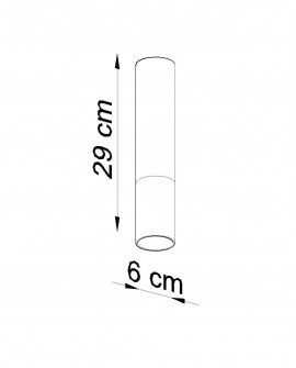 Plafon LOOPEZ czarny/miedź Sollux SL.0945