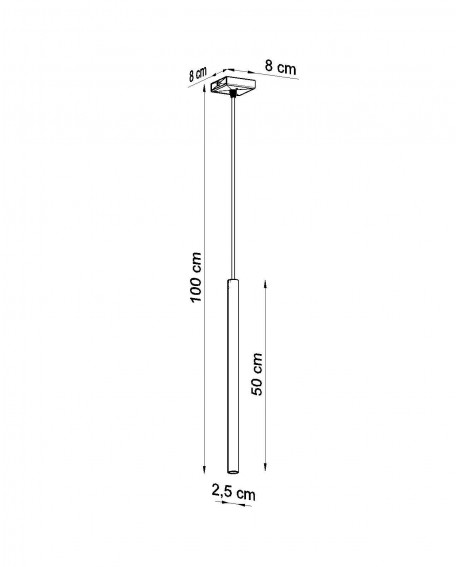 Lampa wisząca PASTELO 1 biała Sollux SL.0465