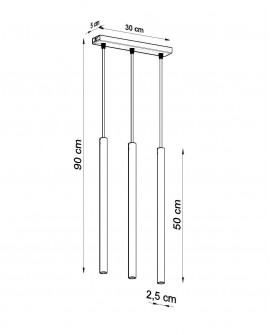 Lampa wisząca PASTELO 3 biała Sollux SL.0466