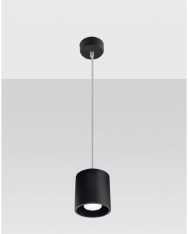 Lampa wisząca ORBIS 1 czarny Sollux SL.0051