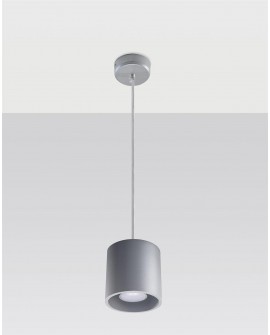 Lampa wisząca ORBIS 1 szary Sollux SL.0052