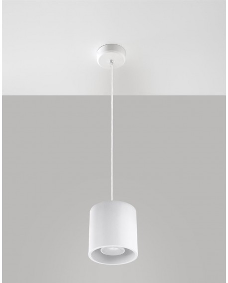 Lampa wisząca ORBIS 1 biały Sollux SL.0053