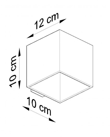 Kinkiet QUAD 1 biały Sollux SL.0059