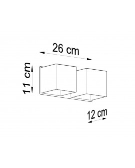 Kinkiet QUAD 2 biały Sollux SL.0656