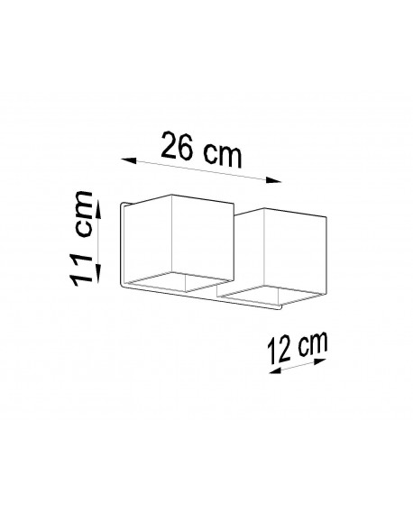 Kinkiet QUAD 2 biały Sollux SL.0656