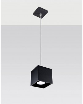 Lampa wisząca QUAD 1 czarny Sollux SL.0060