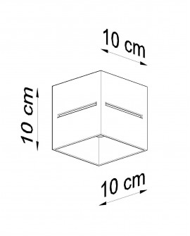 Plafon LOBO szary Sollux SL.0208