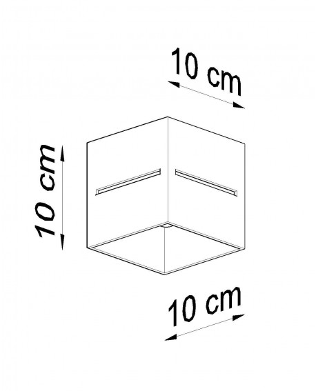 Plafon LOBO szary Sollux SL.0208