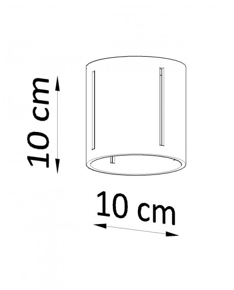 Plafon INEZ biały Sollux SL.0355