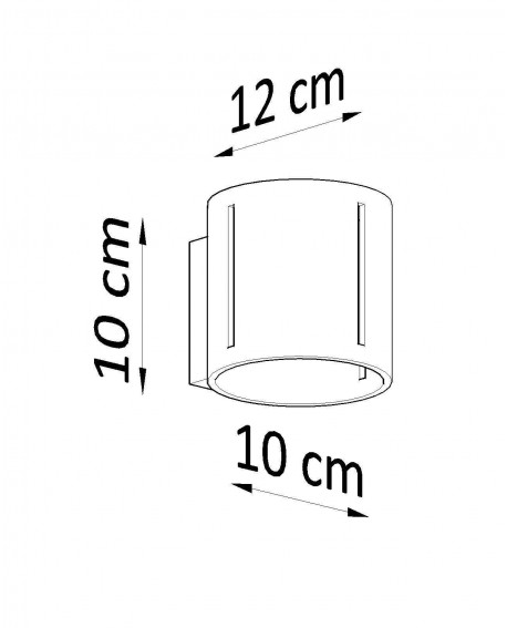 Kinkiet INEZ szary Sollux SL.0354