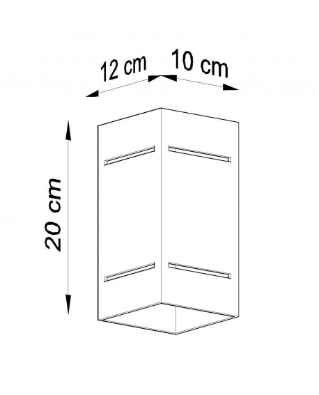 Kinkiet BLOCCO szary Sollux SL.0479