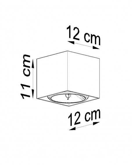 Plafon BLAKE biały Sollux SL.0698